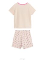 ARKET kleding 0DXJP1664 licht oranje/bloem korte jersey pyjamaset kinderen - Image 2