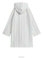 ARKET kleding 0DXJP1667 wit Blauw katoenen strandjas kinderen - Image 2