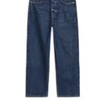 ARKET kleding 0DXJP166 donkerblauw roze cropped rechte jeans vrouwen