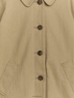 ARKET kleding 0DXJP1671 beige lange katoenen trenchcoat kinderen - Image 3