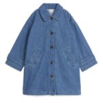 ARKET kleding 0DXJP1672 blauw denim trenchcoat kinderen