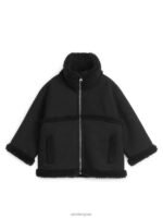 ARKET kleding 0DXJP1676 zwart stapel jas kinderen - Image 2
