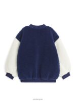 ARKET kleding 0DXJP1677 blauw Wit Oversized varsityjack met stapels kinderen - Image 2