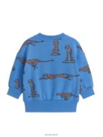 ARKET kleding 0DXJP1686 blauw/cheetah ontspannen sweatshirt kinderen - Image 2