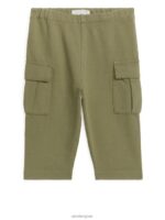 ARKET kleding 0DXJP1689 kaki groen jersey utility-broek kinderen