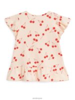 ARKET kleding 0DXJP1690 licht sinaasappel/kersen Jerseyjurk met ruches kinderen - Image 2