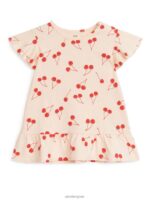 ARKET kleding 0DXJP1690 licht sinaasappel/kersen Jerseyjurk met ruches kinderen