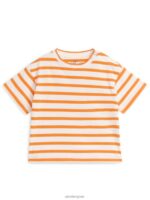 ARKET kleding 0DXJP1697 gebroken wit/oranje T-shirt met korte mouwen kinderen