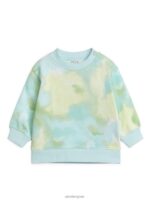 ARKET kleding 0DXJP1698 blauw/tie-dye katoenen sweatshirt kinderen