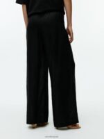 ARKET kleding 0DXJP169 zwart wijde linnen broek vrouwen - Image 3