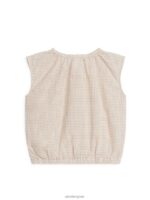 ARKET kleding 0DXJP1702 beige/geruit mouwloze seersucker top kinderen - Image 2