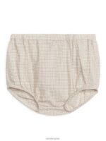 ARKET kleding 0DXJP1703 beige/ruit seersucker bloeiers kinderen