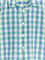 ARKET kleding 0DXJP1704 groen Blauw seersucker overhemd kinderen - Image 3