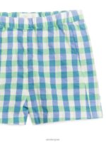 ARKET kleding 0DXJP1705 groen Blauw seersucker korte broek kinderen - Image 3