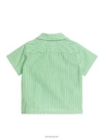 ARKET kleding 0DXJP1710 groen Wit babyresortshirtje kinderen - Image 2