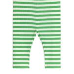 ARKET kleding 0DXJP1713 groen Wit geribbelde legging kinderen