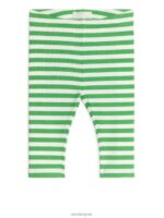 ARKET kleding 0DXJP1713 groen Wit geribbelde legging kinderen