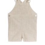 ARKET kleding 0DXJP1714 beige/wit korte katoenen tuinbroek kinderen