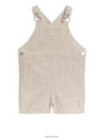 ARKET kleding 0DXJP1714 beige/wit korte katoenen tuinbroek kinderen