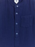 ARKET kleding 0DXJP1717 donkerblauw katoenen mousseline overhemd kinderen - Image 3