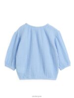 ARKET kleding 0DXJP1718 lichtblauw Kaasdoekblouse met ballonmouwen kinderen - Image 2