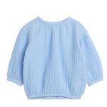 ARKET kleding 0DXJP1718 lichtblauw Kaasdoekblouse met ballonmouwen kinderen