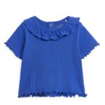 ARKET kleding 0DXJP1722 blauw puntige top kinderen