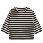 ARKET kleding 0DXJP1735 zwart/beige top met lange mouwen kinderen