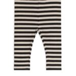 ARKET kleding 0DXJP1736 zwart/beige geribbelde legging kinderen