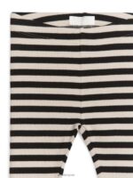ARKET kleding 0DXJP1736 zwart/beige geribbelde legging kinderen - Image 3