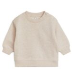 ARKET kleding 0DXJP1737 havermelange losvallende katoenen sweater kinderen