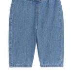 ARKET kleding 0DXJP1767 blauw gewassen zachte denimbroek kinderen