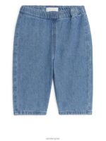 ARKET kleding 0DXJP1767 blauw gewassen zachte denimbroek kinderen