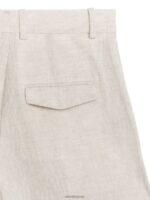 ARKET kleding 0DXJP177 licht beige linnen broek vrouwen - Image 2