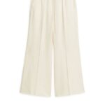 ARKET kleding 0DXJP179 gebroken wit kick flare broek met trekkoord vrouwen