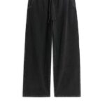 ARKET kleding 0DXJP183 zwart gewassen relaxte denimbroek vrouwen