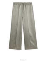 ARKET kleding 0DXJP197 grijs wijde satijnen broek vrouwen