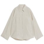 ARKET kleding 0DXJP1 beige linnen overhemd vrouwen