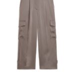 ARKET kleding 0DXJP200 wrat satijnen cargobroek vrouwen