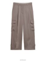 ARKET kleding 0DXJP200 wrat satijnen cargobroek vrouwen