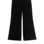 ARKET kleding 0DXJP201 zwart gekreukelde broek vrouwen