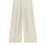 ARKET kleding 0DXJP203 gebroken wit lyocell linnen broek vrouwen