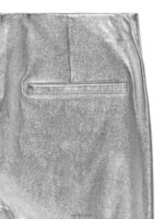 ARKET kleding 0DXJP219 zilver cropped broek van stretchleer vrouwen - Image 2