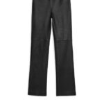 ARKET kleding 0DXJP222 zwart stretch leren broek vrouwen