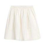 ARKET kleding 0DXJP232 wit katoenen rok vrouwen