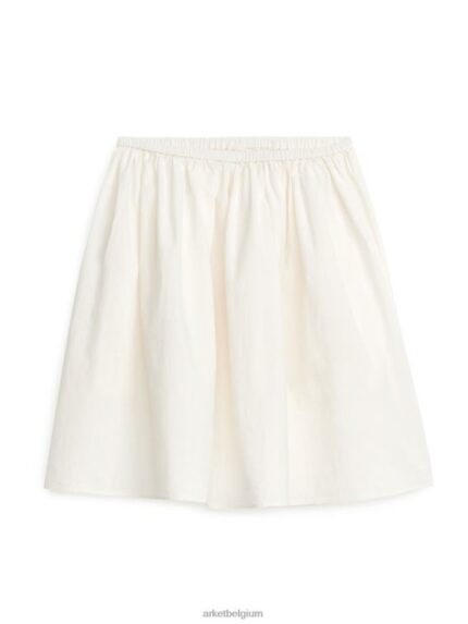 ARKET kleding 0DXJP232 wit katoenen rok vrouwen