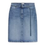 ARKET kleding 0DXJP233 blauw midi-spijkerrok vrouwen
