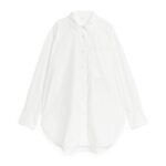 ARKET kleding 0DXJP23 wit popeline overhemd vrouwen