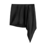 ARKET kleding 0DXJP246 donker grijs satijnen minirok vrouwen