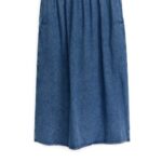 ARKET kleding 0DXJP248 blauw maxi-denimrok vrouwen